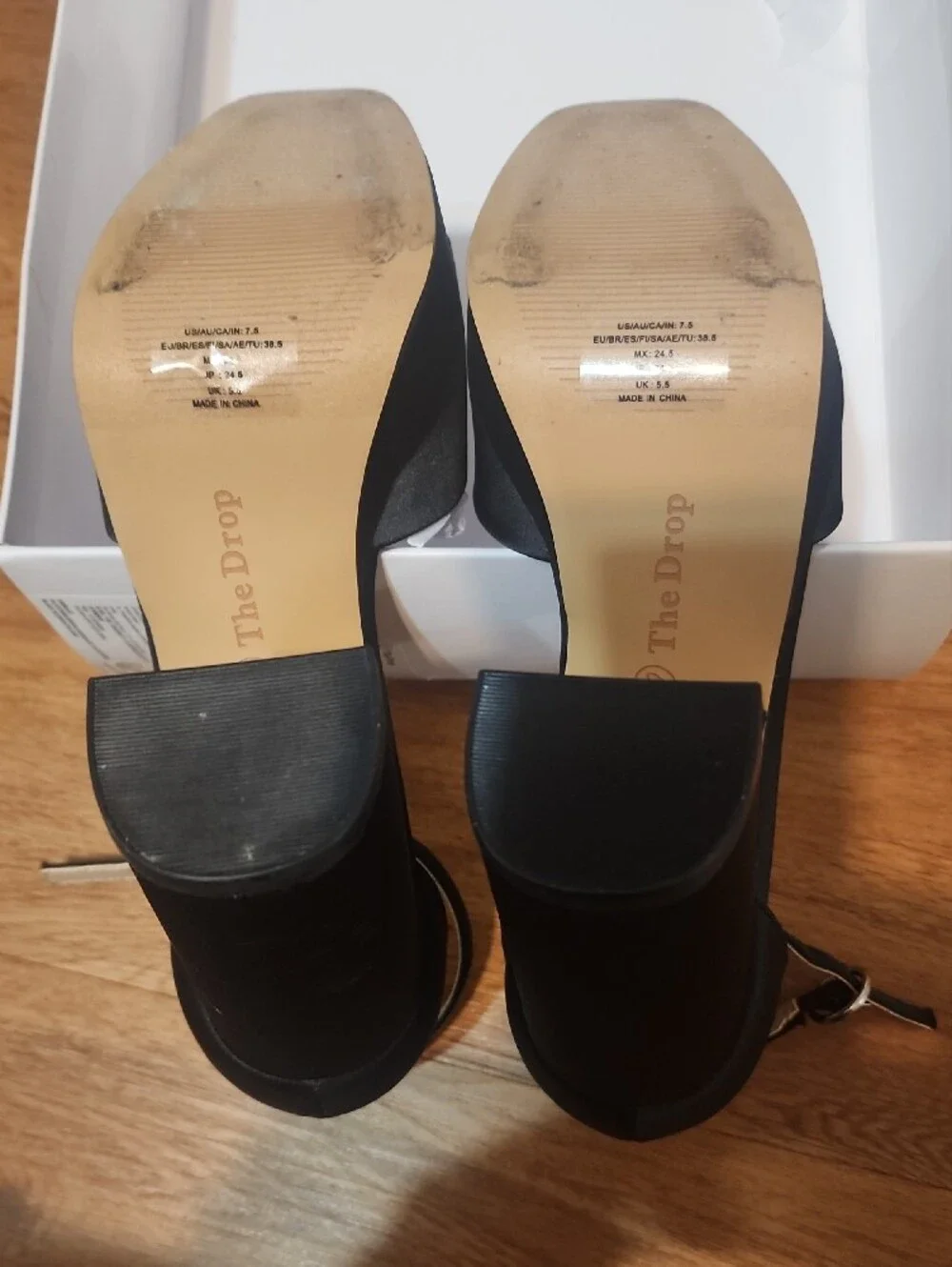 Classic Black Ankle-Strap Platform Sandals